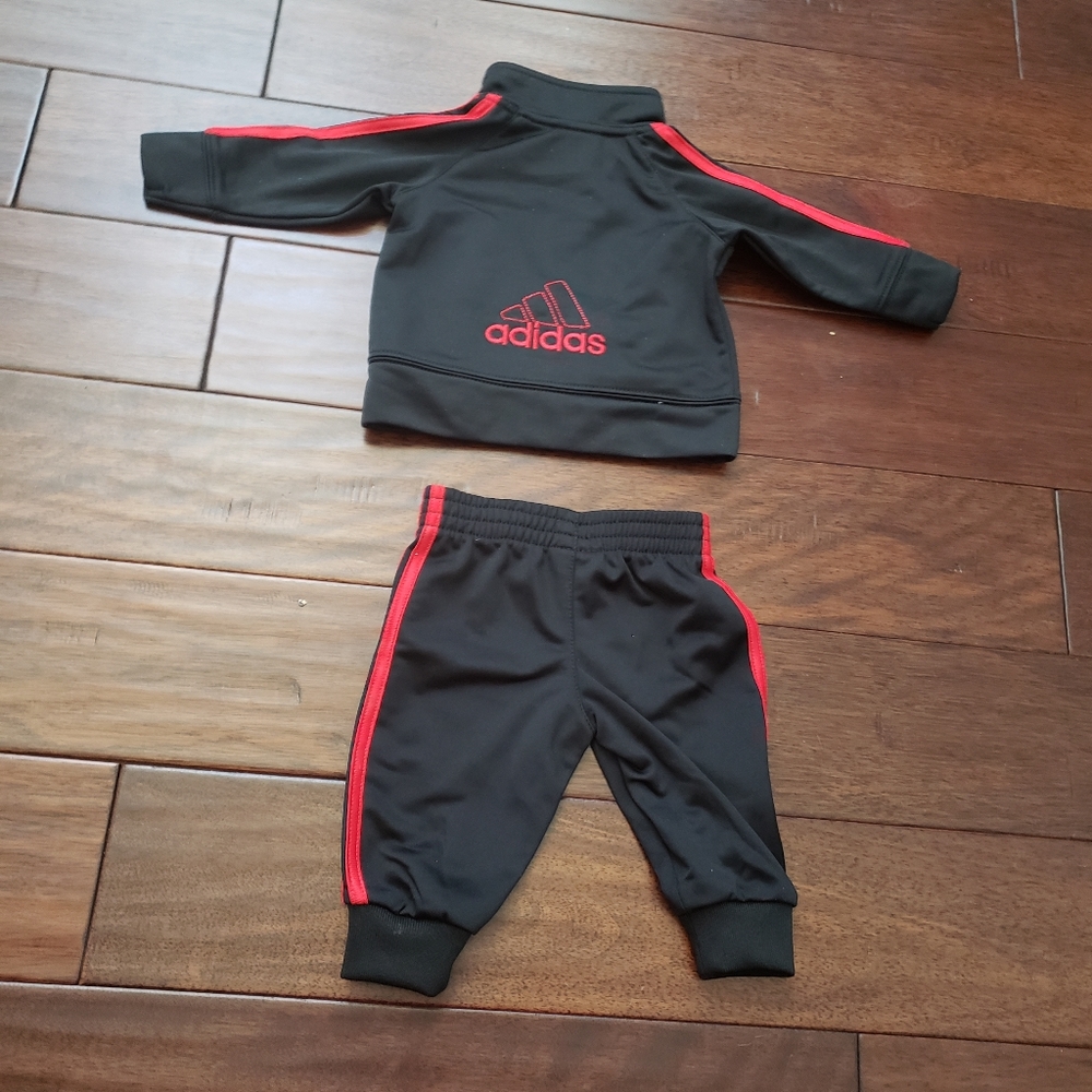 Black & Red 3M Adidas Tracksuit - Picture 2 of 3